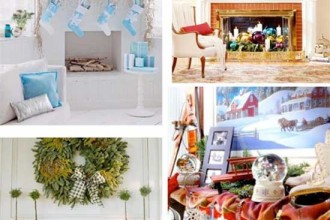 550x600px 8 Inspiring Christmas Mantel Decoration Ideas Picture in Furniture