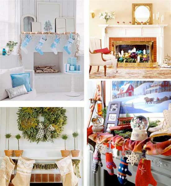 Furniture , 8 Inspiring Christmas Mantel Decoration Ideas : Beautiful-Christmas-Mantel-Decoration-with-simple-design