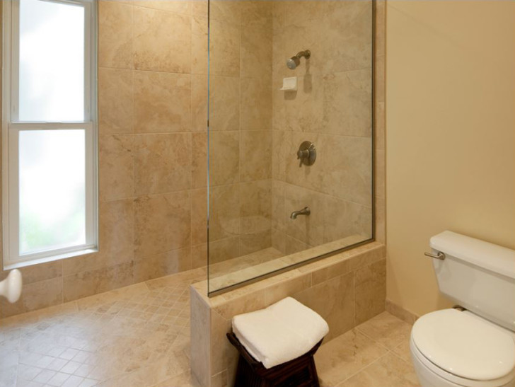 Bathroom , Doorless Showers Idea for Your Small Bathroom : Doorless Showers Pictures