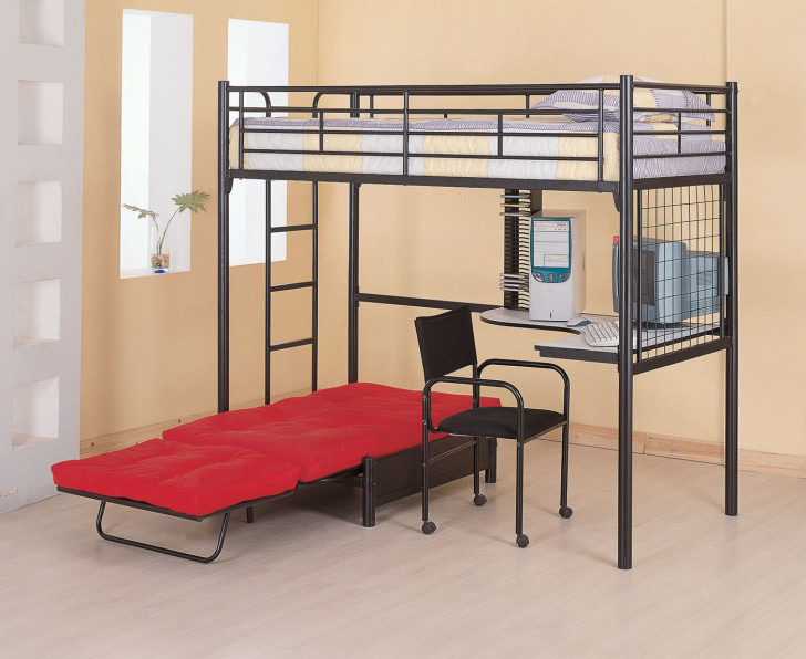 Bedroom , 8 Cool Loft Beds Idea for Adults : Loft Bed For Adult Made By Iron