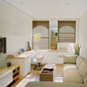 Living Room , Small Apartment Interior Design Idea : White and Clean Small Apartment Idea