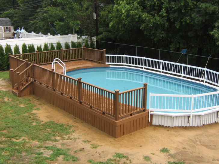 Furniture , Above Ground Pool Deck Ideas : Awesome Above Ground Pool Decks