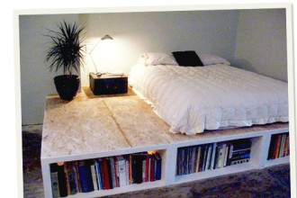 525x443px DIY Platform Bed Picture Picture in Bedroom