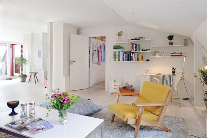 Living Room , Small Apartment Interior Design Idea : Modern Small Apartment Design
