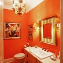 orange-bathroom-interior , Orange Small Bathroom Design In Bathroom Category