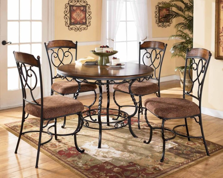 Kitchen , Dinette Sets for Small Spaces : Nola Round Table Dinette Set