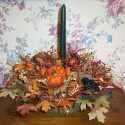 Pumpkin Candle Small , 12 Amazing Pumpkin Centerpieces In Lightning Category