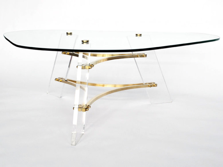 Furniture , 8 Lovely Lucite Coffee Table : Lucite Coffee Table Detail