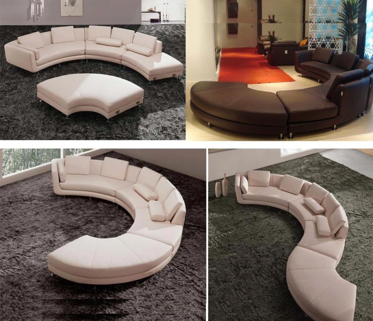 Living Room , 5 Rounded Sectional Sofa for your Living Room : Some Round Sectional Sofa Ideas