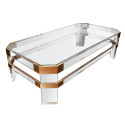 Furniture , 8 Lovely Lucite Coffee Table : square lucite coffee table with border