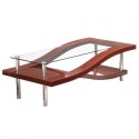 wave style glass topped coffee tables  , 5 Glass Topped Coffee Tables Design In Furniture Category