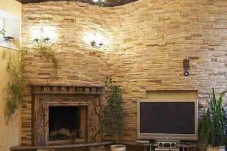 800x702px 8 Unique Pictures Of Stacked Stone Fireplaces Picture in Furniture