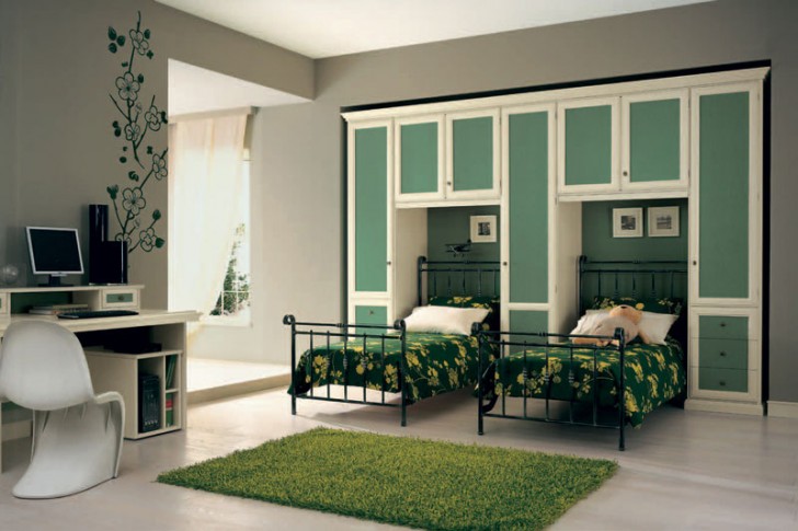 Bedroom , 5 Beautiful Tweens bedroom ideas : Green Tween Bedroom