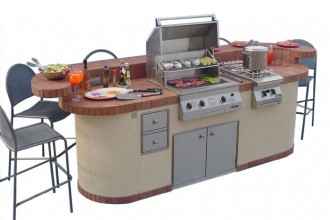 700x495px 6 Fabulous Prefab Outdoor Kitchen Grill Islands Picture in Kitchen