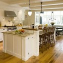 Stationary White Cabinets Kitchen Island , 7 Gorgeous Stationary Kitchen Islands With Breakfast Bar In Kitchen Category