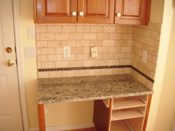 Kitchen , 8 Cool White subway tile backsplash ideas : Tile Backsplash Granite Countertops