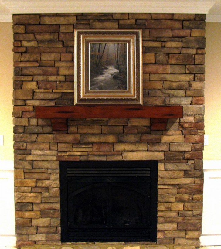 Furniture , 8 Unique Pictures of stacked stone fireplaces :  Craftstone Dry Stack Stone