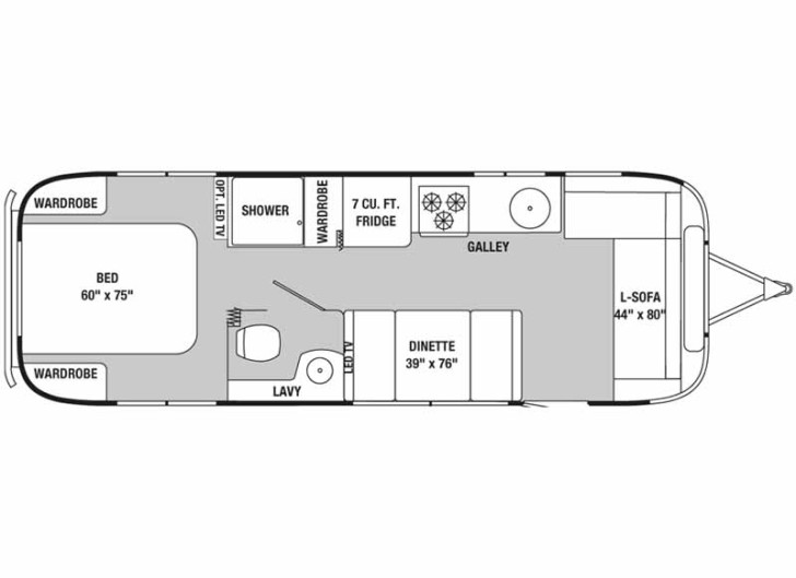 Apartment , 6 Brilliant airstream floor plans : Floor Plan Designer