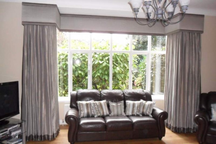 Furniture , 8 Top Window treatments for bay windows pictures : Square Bay Curtains