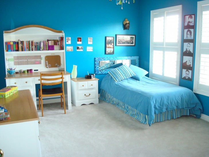 Bedroom , 10 Good ideas for tween girls bedrooms : Blue Teenage Girls Bedroom