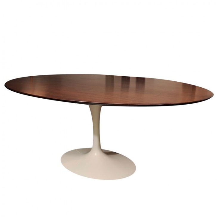 Furniture , 8 Awesome Saarinen dining table oval : Classic Eero Saarinen Walnut