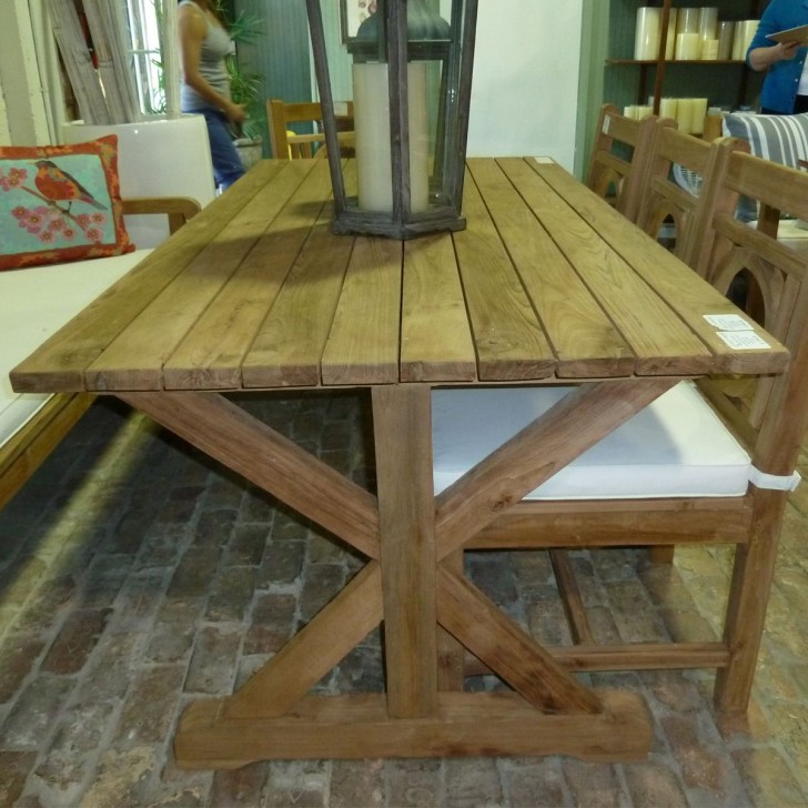 Furniture , 8 Unique Reclaimed teak dining table : Outdoor Dining Table