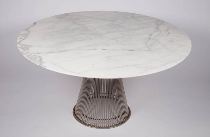 Furniture , 8 Good Platner dining table : Topped Dining Table