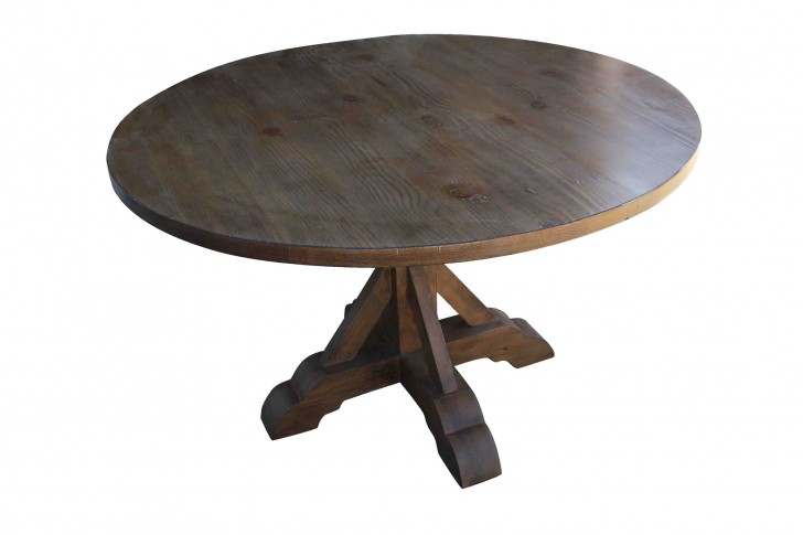 Furniture , 7 Charming Round dining table reclaimed wood :  Dining Table Design