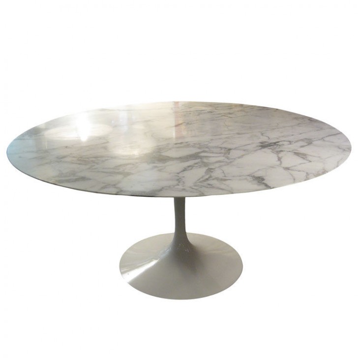 Furniture , 8 Charming Saarinen marble dining table : Eero Saarinen Marble Tulip Dining Table