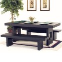  rustic dining room tables , 8 Awesome Rectangle Dining Table With Bench In Furniture Category