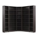veneer black-brown white , 9 Unique Ikea Corner Bookshelves In Furniture Category