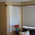 Living Room , 8 Fabulous Curtain rods for bay windows ideas :  window curtain
