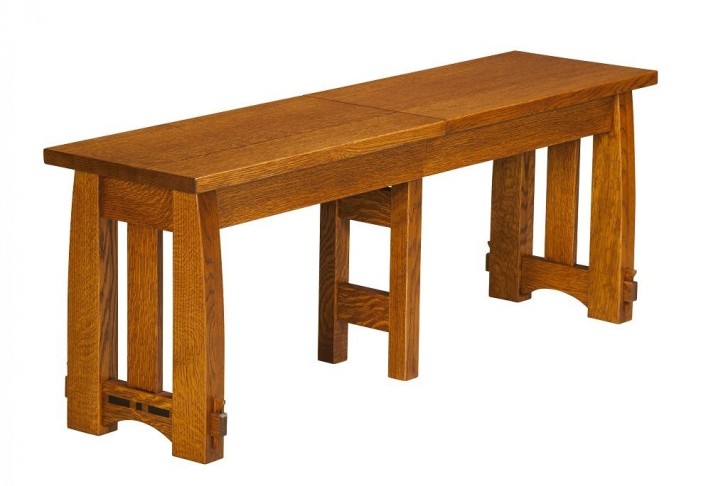 Furniture , 8 Excellent Rectangle Dining Table with bench : Amish Trestle Dining Table
