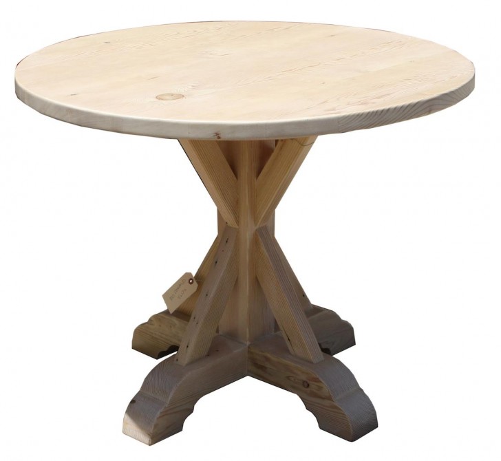 Furniture , 7 Top Recycled Wood Dining Tables : Base Round Reclaimed Wood Dining Table