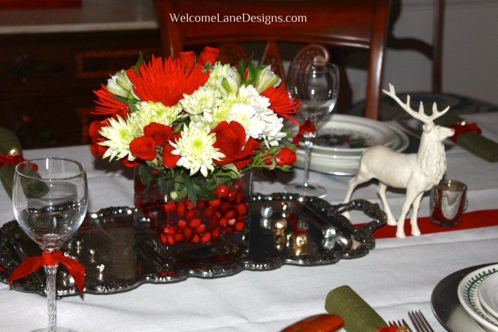 Furniture , 9 Fabulous Christmas dining table centerpiece : Christmas Table