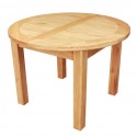Devon Oak Round Extending Dining Table , 7 Awesome Extendable Dining Tables In Furniture Category