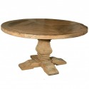 Dining Room Pedestal , 8 Awesome Reclaimed Wood Round Dining Room Table In Dining Room Category