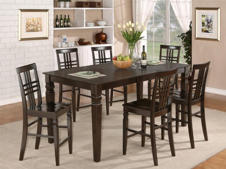 Dining Room , 8 Lovely Counter Height Dining Room Table Sets : Dining Room Table Set