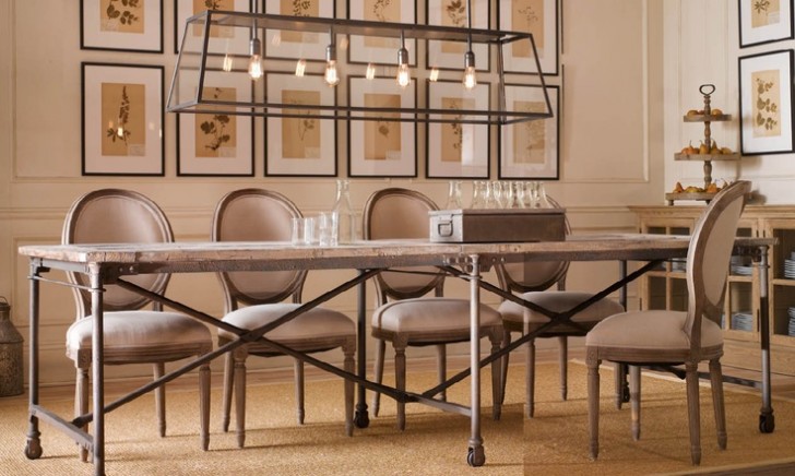 Dining Room , 5 Top Restoration Hardware Flatiron Dining Table : Flatiron Trestle Table