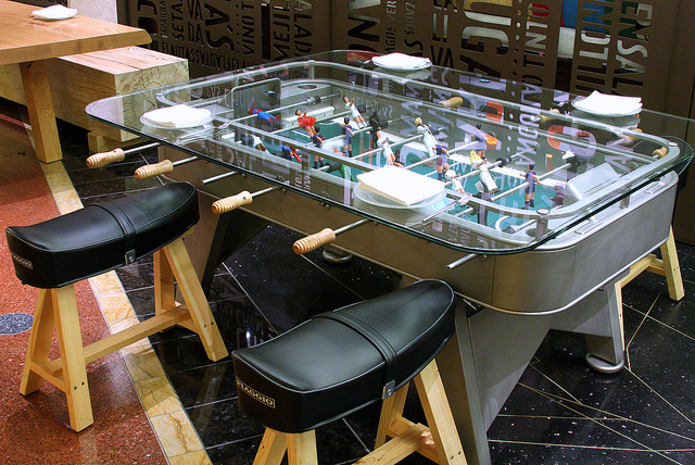 Furniture , 8 Unique Foosball Dining Table : Foosball Dining Table