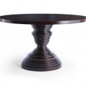 Furniture Hardwood Pedestal Dining Table , 8 Awesome Brownstone Dining Table In Furniture Category