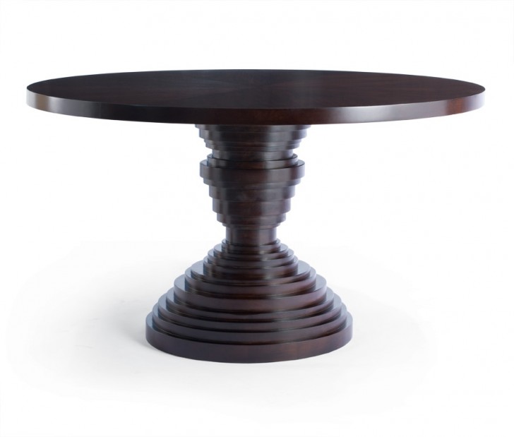 Furniture , 8 Awesome Brownstone Dining Table : Furniture Hardwood Pedestal Dining Table
