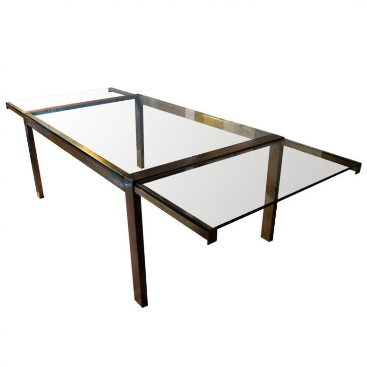Furniture , 8 Nice Expandable glass dining table : Glass Expandable Dining Table