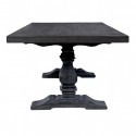 Furniture , 9 Unique Distressed trestle dining table : Gorgeous Distressed Black Trestle Dining Table