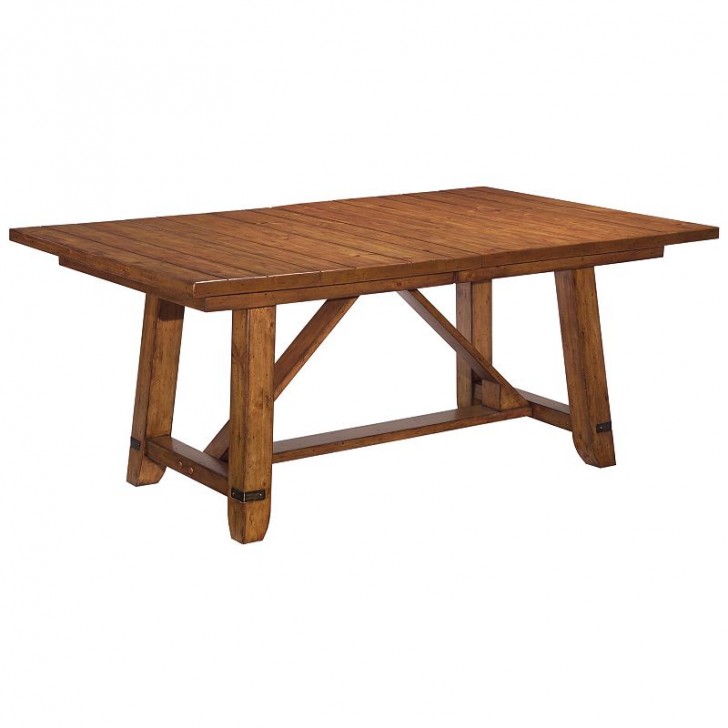 Furniture , 8 Gorgeous Distressed Trestle Dining Table : Heirlooms Heritage Trestle Dining Table
