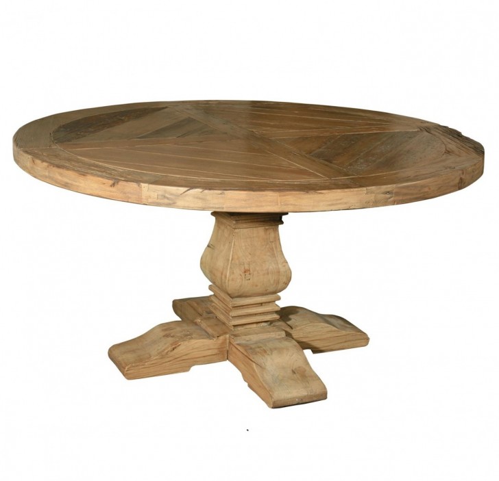 Furniture , 8 Best Reclaimed Wood Round Dining Tables : Home Furniture Dining Room Pedestal
