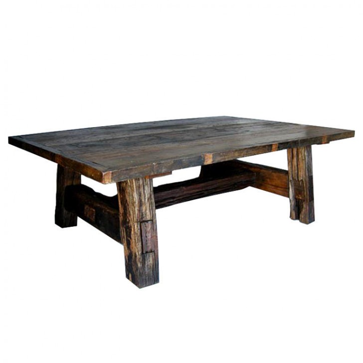 Furniture , 7 Top Recycled Wood Dining Tables : Large Reclaimed Wood Dining Table
