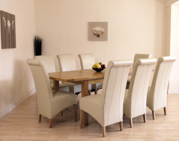 Furniture , 8 Unique  Dining Room Table Extender : Leater Chairs
