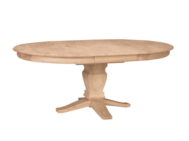 Furniture , 7 Stunning Unfinished Round Dining Table : Pedestal Table