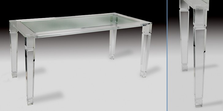 Furniture , 8 Gorgeous Lucite dining tables : Philipe Acrylic Dining Table